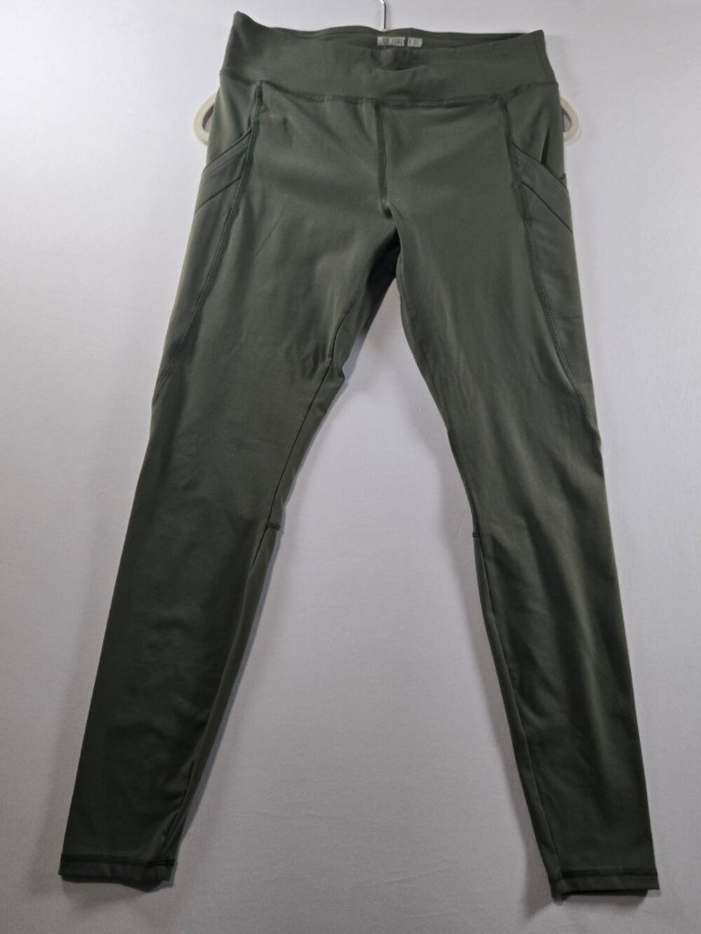 Forever 21 Large Leggings Women’s S Olive Green High Rise Pocket Stretch Yoga